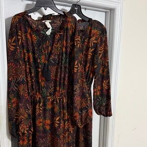 Brand New Floral Autumn Dress Size 4 and 12